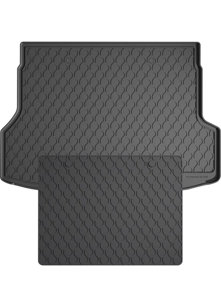Резиновые коврики в багажник для Subaru Forester (mkV) 2018→ (багажник с защитой) (GR 1187-1999) Gledring (361241005)