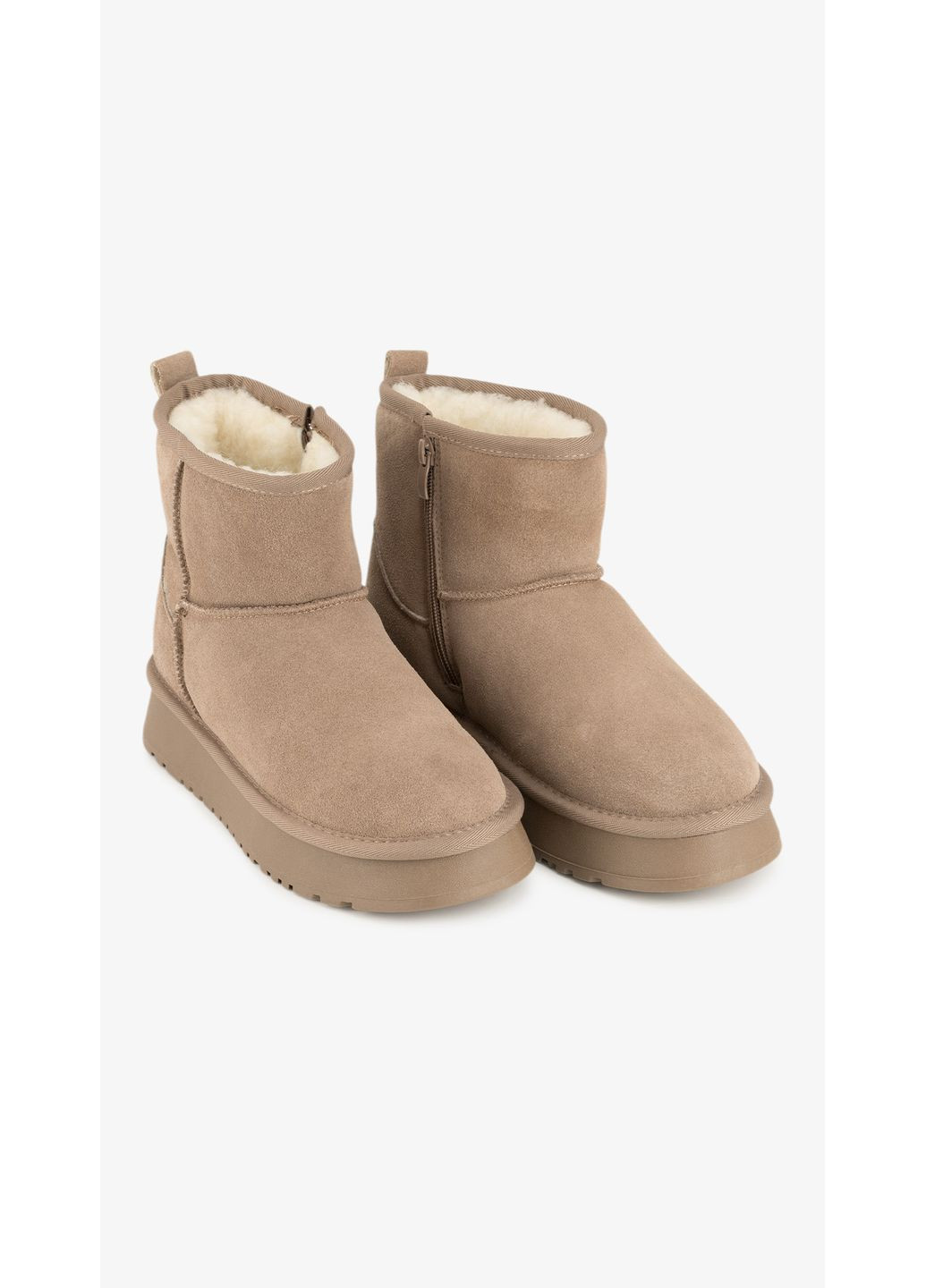 Ботинки угги женские K12-5Y Бежевый shop (2000999269547) Stepln (362893680)