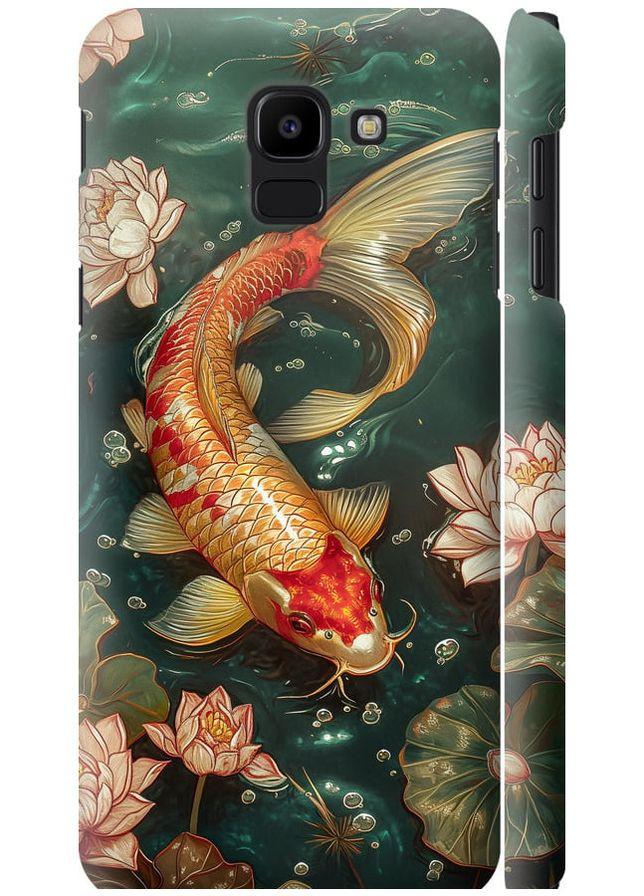 3D пластиковий матовий чохол 'Мелодія Лотоса' для Endorphone Samsung Galaxy J6 2018 (291127109)