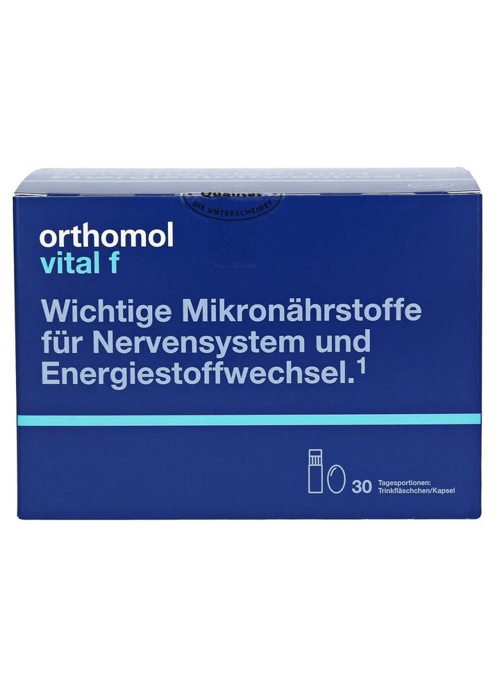 Вітаміни для жінок Vital F (питна суспензія та капсули) курс на 30 днів Orthomol (280265858)