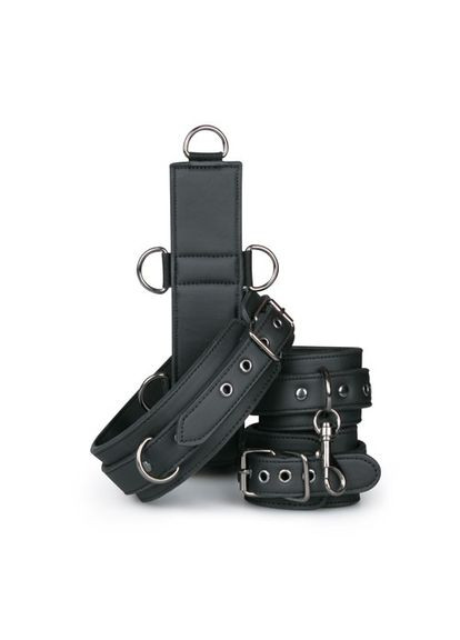 Набор для фиксации шеи и запястья, искусственная кожа, черный EasyToys (303902659)