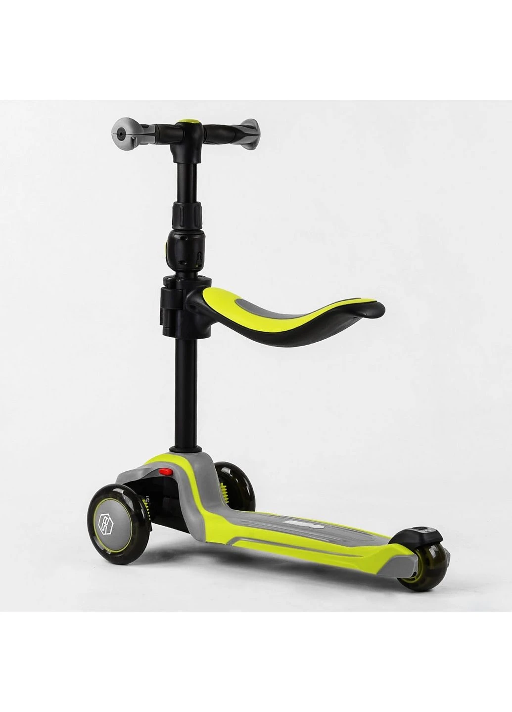 Самокат триколісний MAXI З СИДІННЯМ, колеса PU зі світлом 60х18х34 см Best Scooter (289465132)