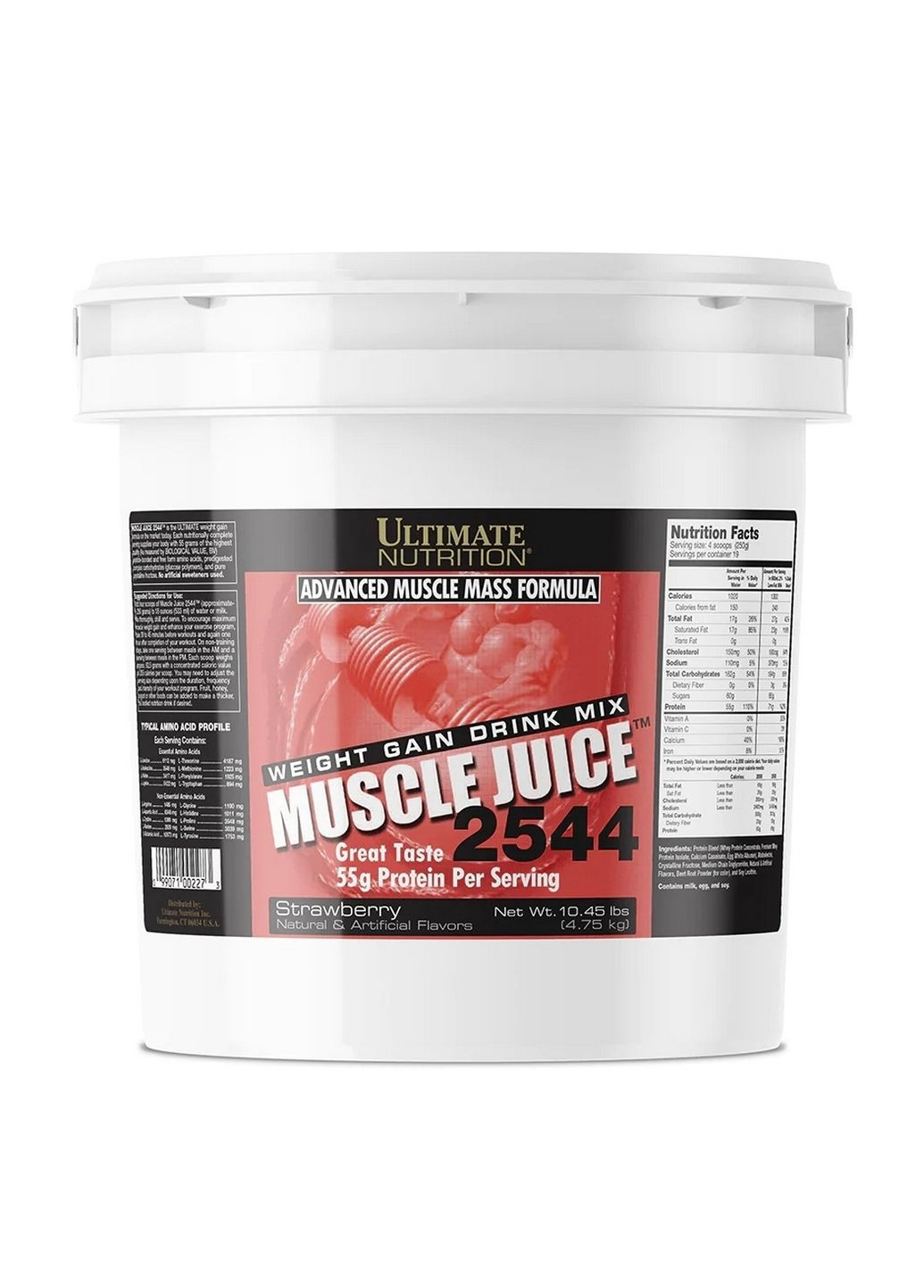 Гейнер Ultimate Muscle Juice 2544, 4.75 кг Полуниця Ultimate Nutrition (293421719)