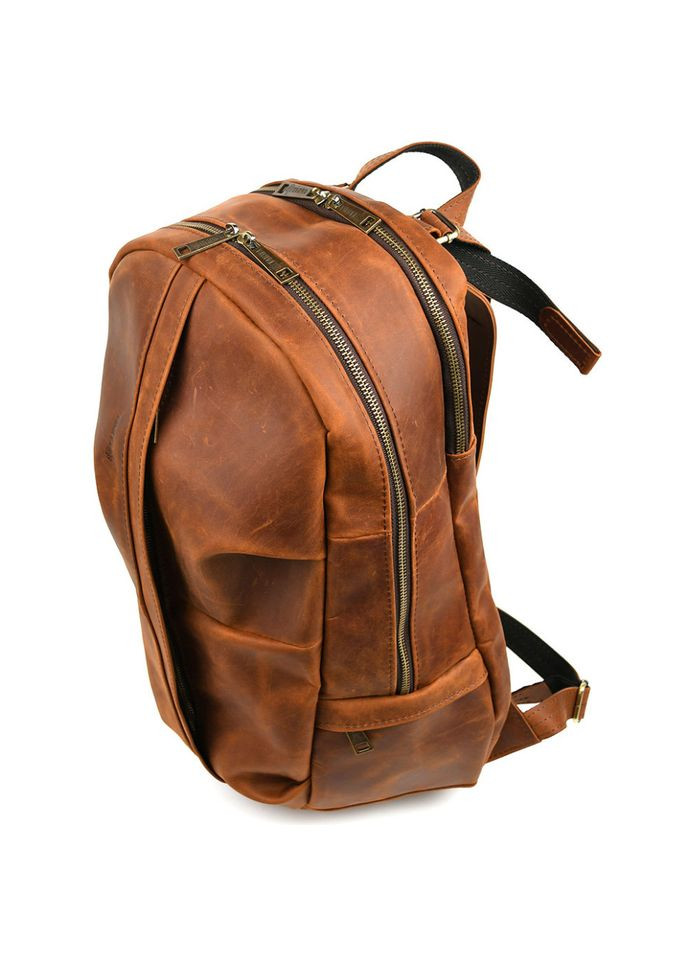 Мужской кожаный городской рюкзак рыжий крейзи хорс RB-7340-3md TARWA (370859017)