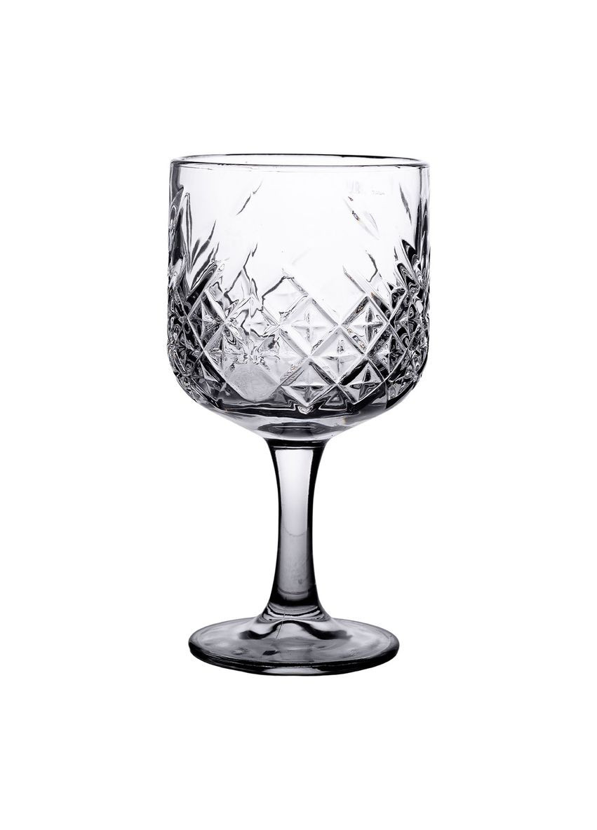 Бокалы для вина на высокой ножке набор 6 шт винный бокал стеклянный прозрачный 400 мл Jooki (358706138)