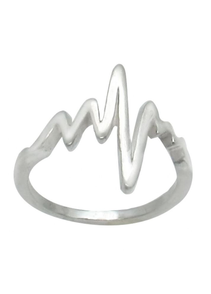 Серебряное кольцо "Пульс" 18 No Brand (350667100)