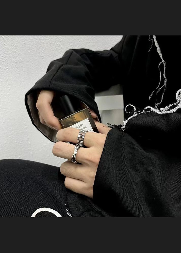 Перстень з титанової сталі No Brand (327430374)