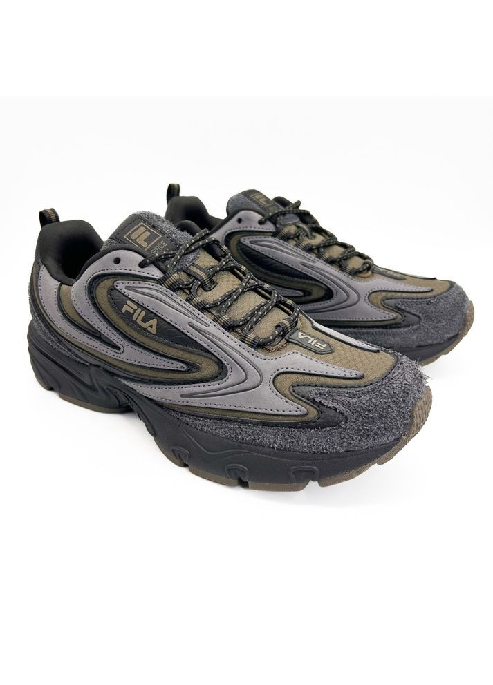 Сірі кросівки (р) шкіра/текстиль 0-2-2-ffm-0446-fila No Brand
