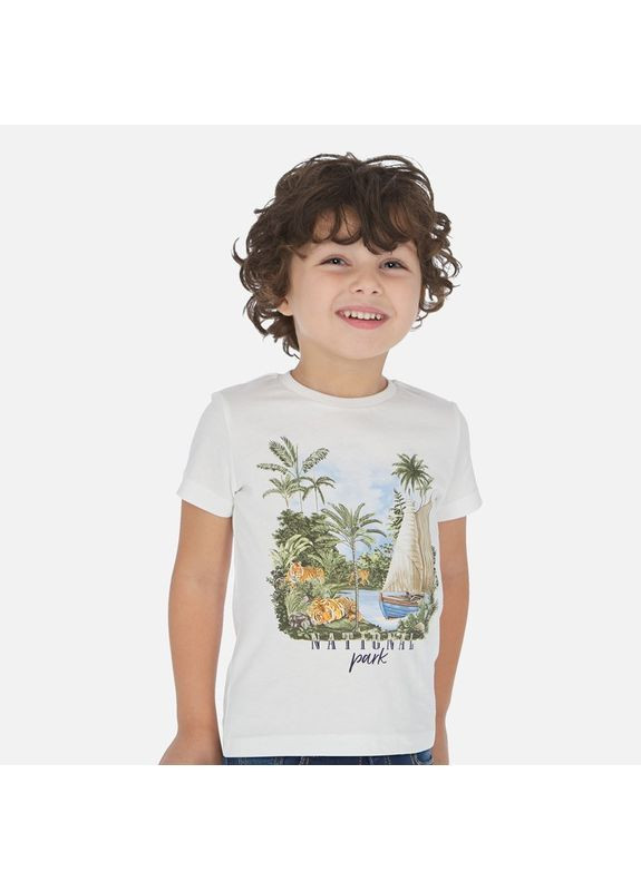 Белая футболка Mayoral