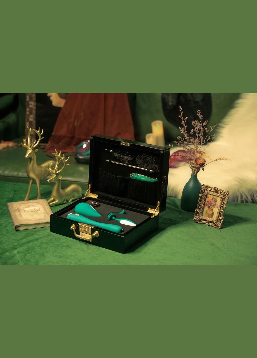 Набір Knight Jenay Pandora Box v2.0: вакуумний вібратор, вібратор, віброяйце, щікоталка та маска No Brand (330617871)