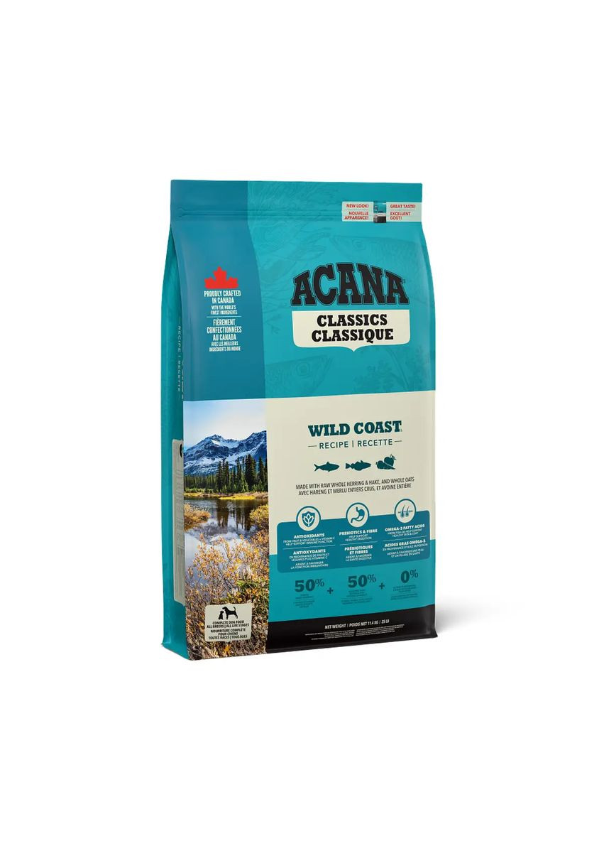 Wild Coast Recipe (Акана Вайлд Коуст Рецип) сухий корм для собак усіх порід з рибою Acana (297512603)