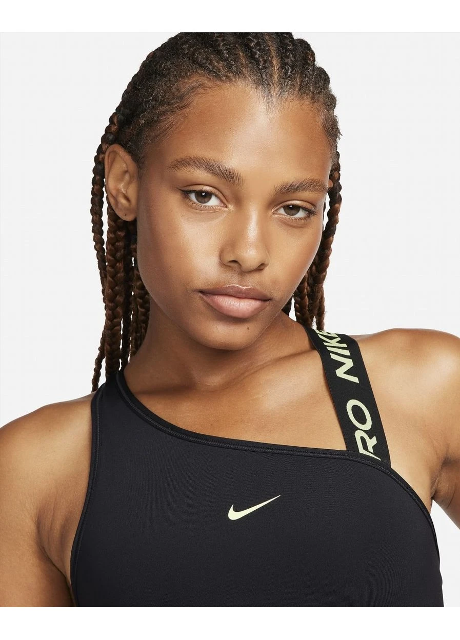 Топ Pro Swoosh Medium-Support Asymmetrical Sports Bra Black DM0570-011 Nike (398029626)