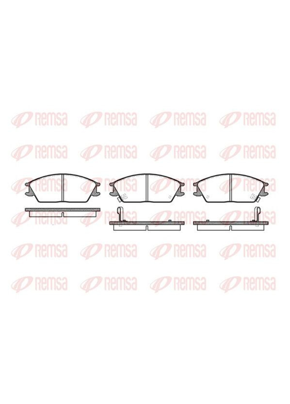Колодки тормозные дисковые HYUNDAI ACCENT ЛИФТБЕК (X-3) 1.5 1994.04-2000.01 (RS 0224.02) Remsa (355340638)