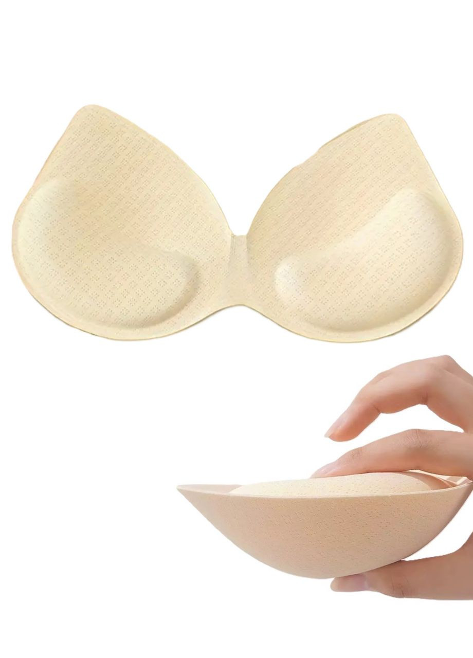 Моночашка чашки-вкладки в купальник/топ Кішечка з ПОТРІЙНИМ ПУШ АП 4см бежева Po Fanu (334003948)