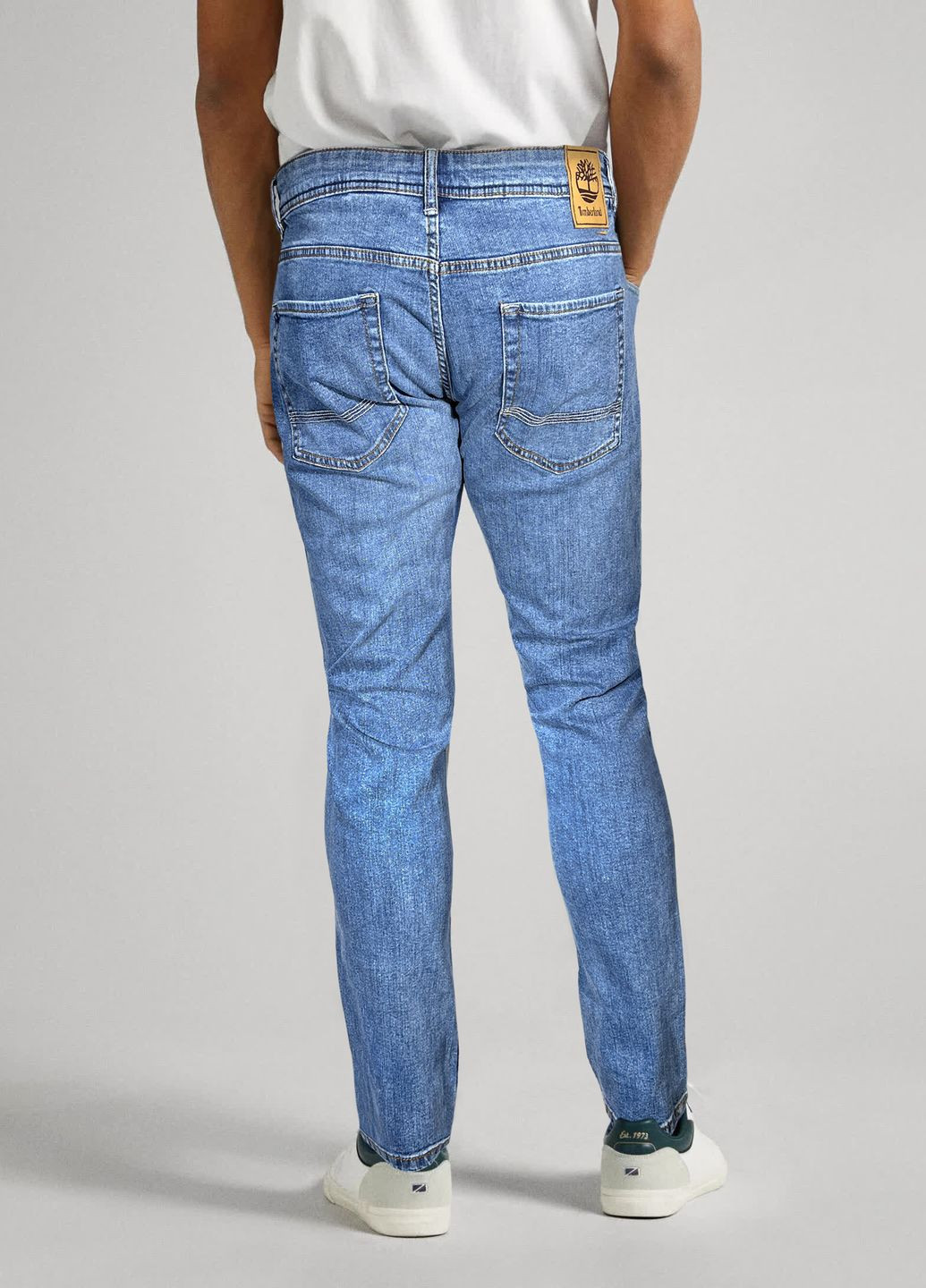 Голубые демисезонные джинсы regular Timberland