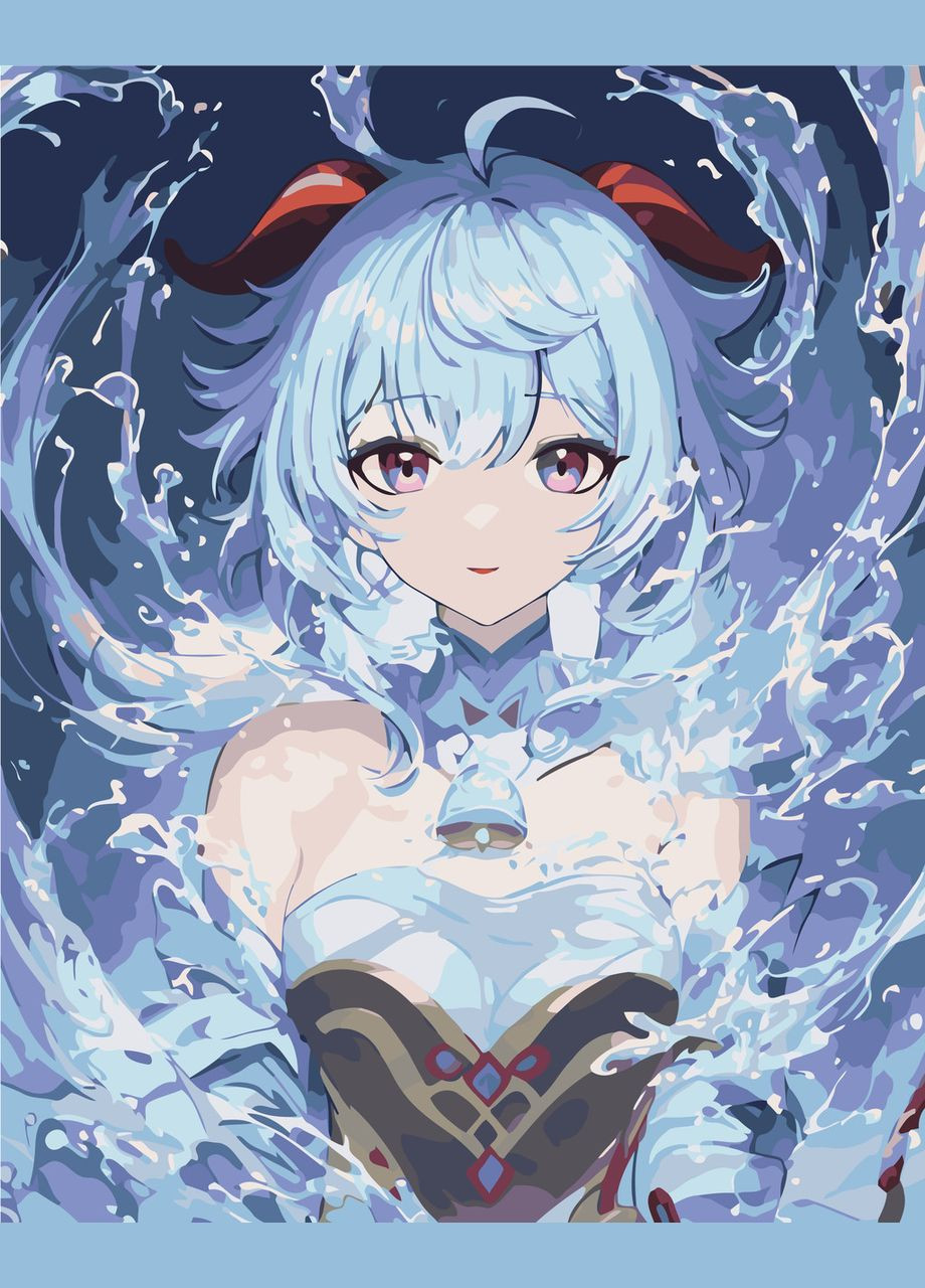 Картина по номерам Аниме. Геншин Импакт. Хай юй 40*50 см Оригами LW 3278 pbn-a Origami (322142103)