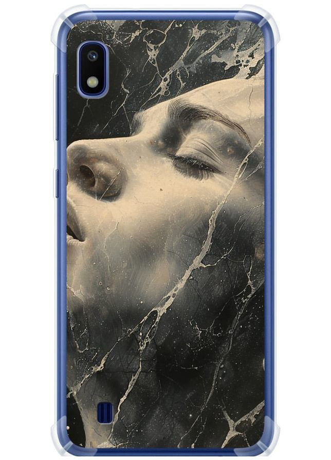 Силіконовий протиударний с посиленими кутами чохол 'Мармурова жінка' для Endorphone Samsung Galaxy A10 2019 A105F (285701869)