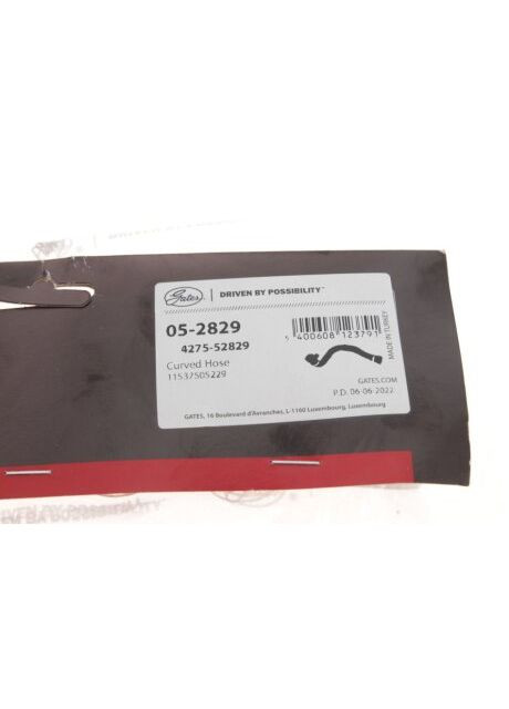 Изогнутый патрубок системы охлаждения 05-2829 Gates (366121954)