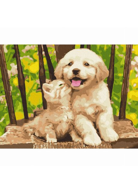 Картина по номерам Маленькие друзья (RBS39280) Brushme (370259693)