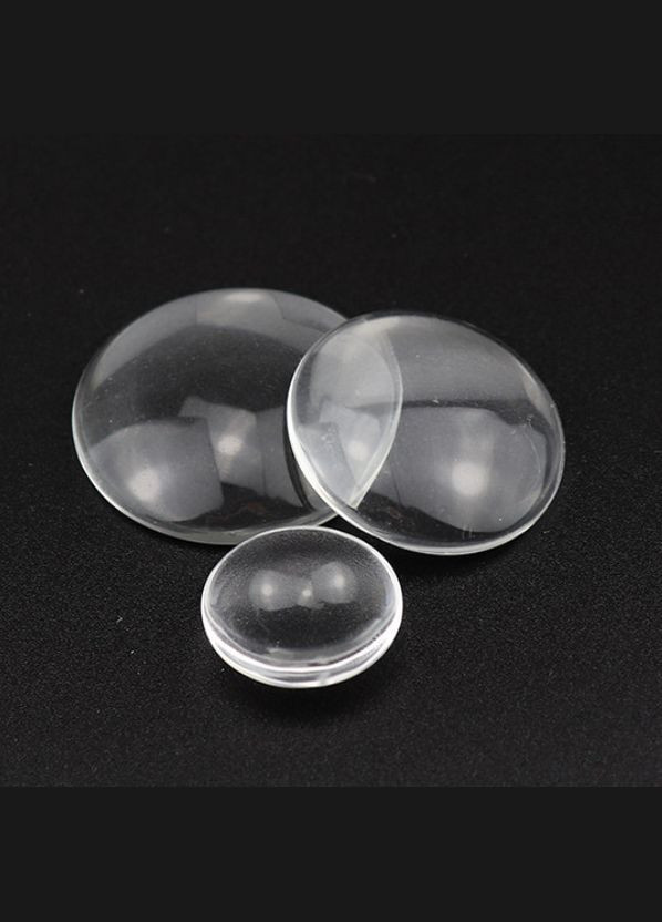 Кабошон стеклянный круглый, заготовка для глаз 18 мм, 2 шт No Brand (340484293)