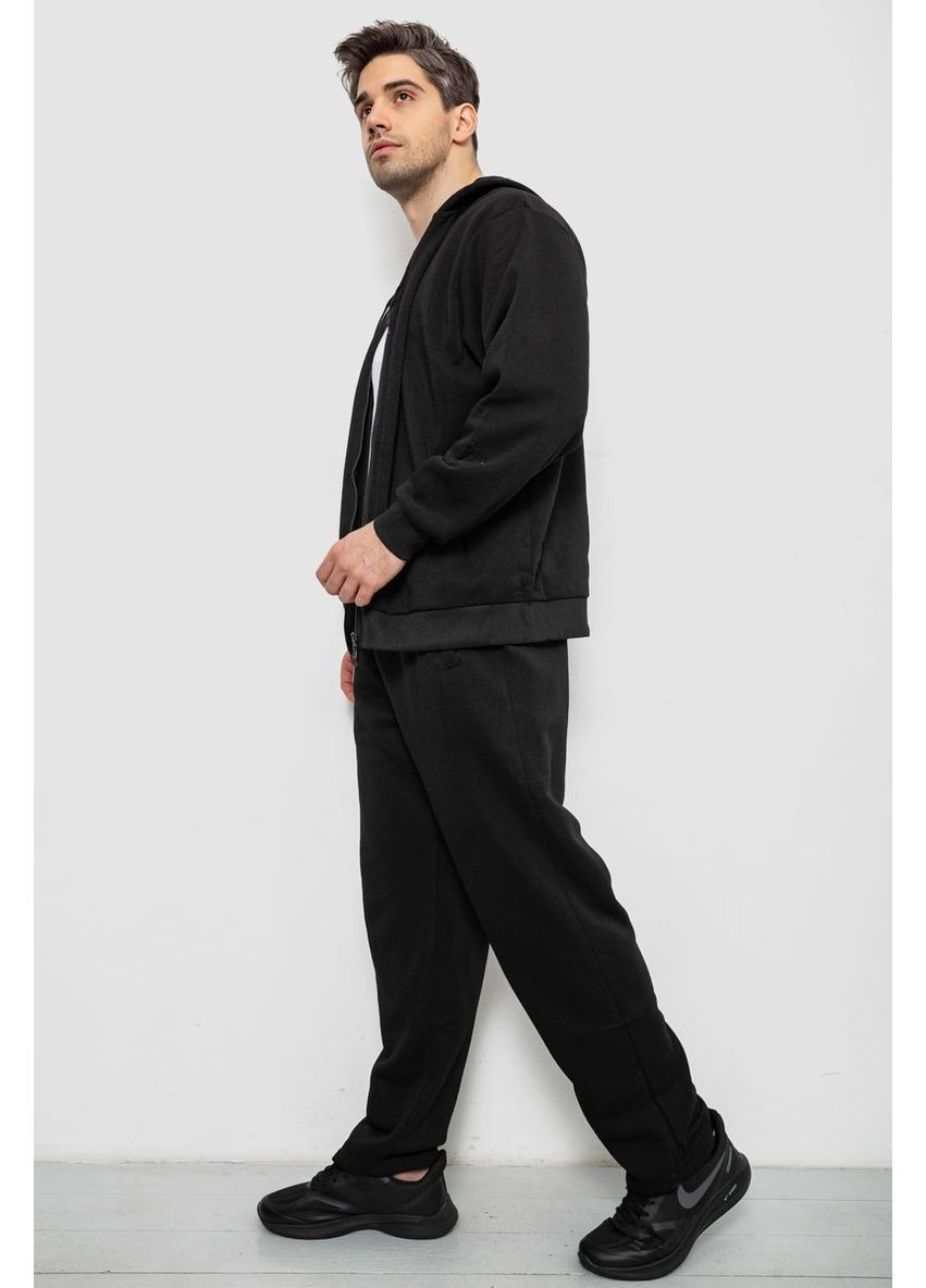 Черный демисезонный спортивный костюм мужской на флисе,, 244r917 Ager