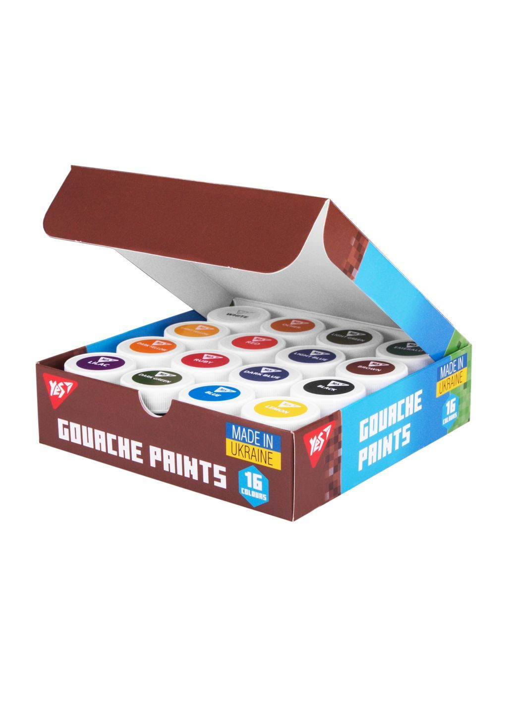 Фарби гуашеві Minecraft 16 кольорів 20 мл (230408) Yes (362373201)