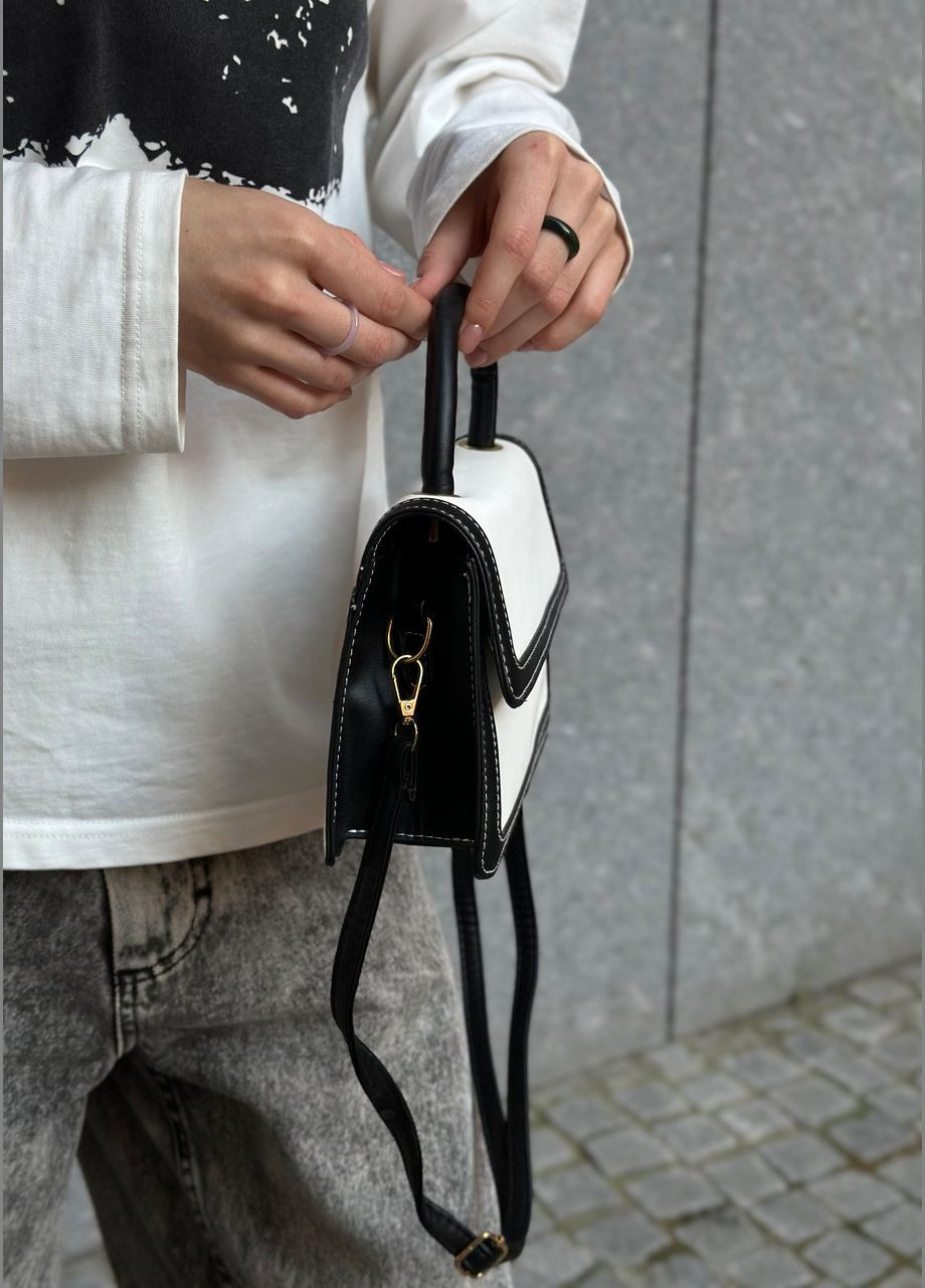 Женская белая сумка 3813 кросс-боди No Brand (303323062)