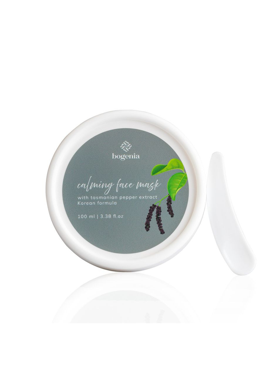 Набор: гель-скраб для лица, успокаивающая маска, матирующая база под макияж. Bogenia (352475264)