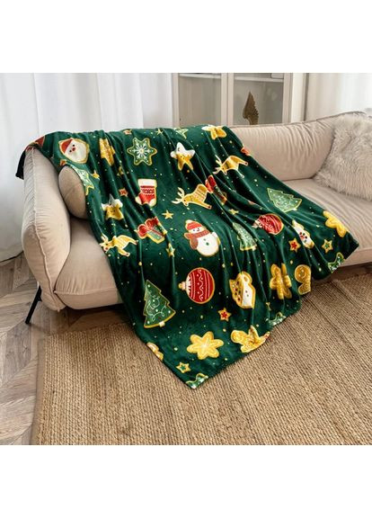 Плед флісовий Зелена казка 9117 150х200 см Love You (365658570)