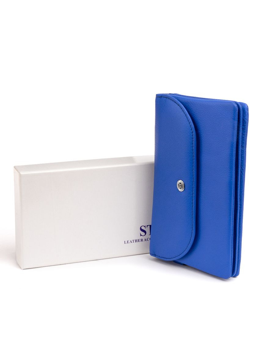 Клатч из кожи женский синий 19319 st leather (329195159)