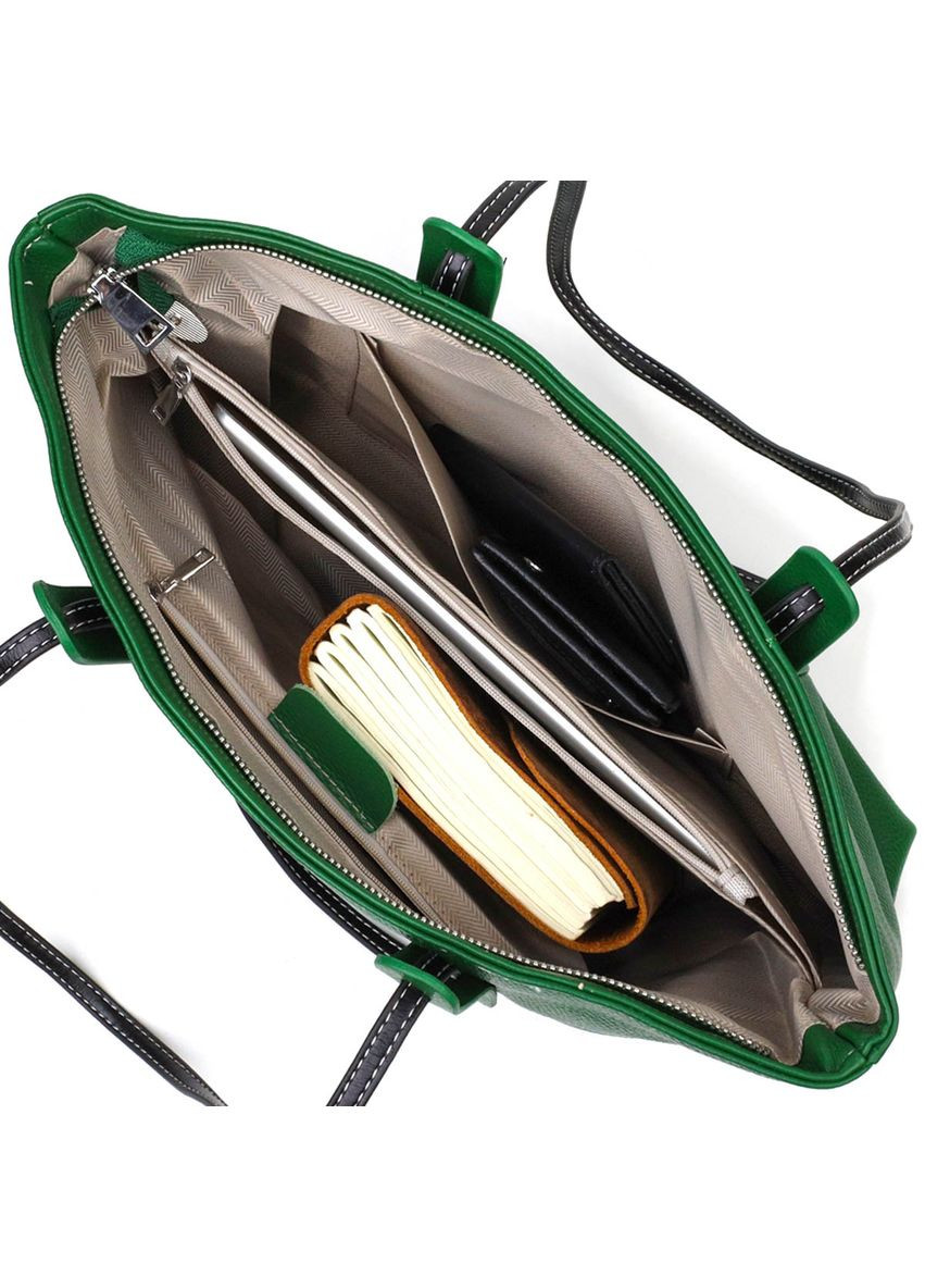 Сумка через плече жіноча шкіряна 22119 Зелена Vintage (302008000)
