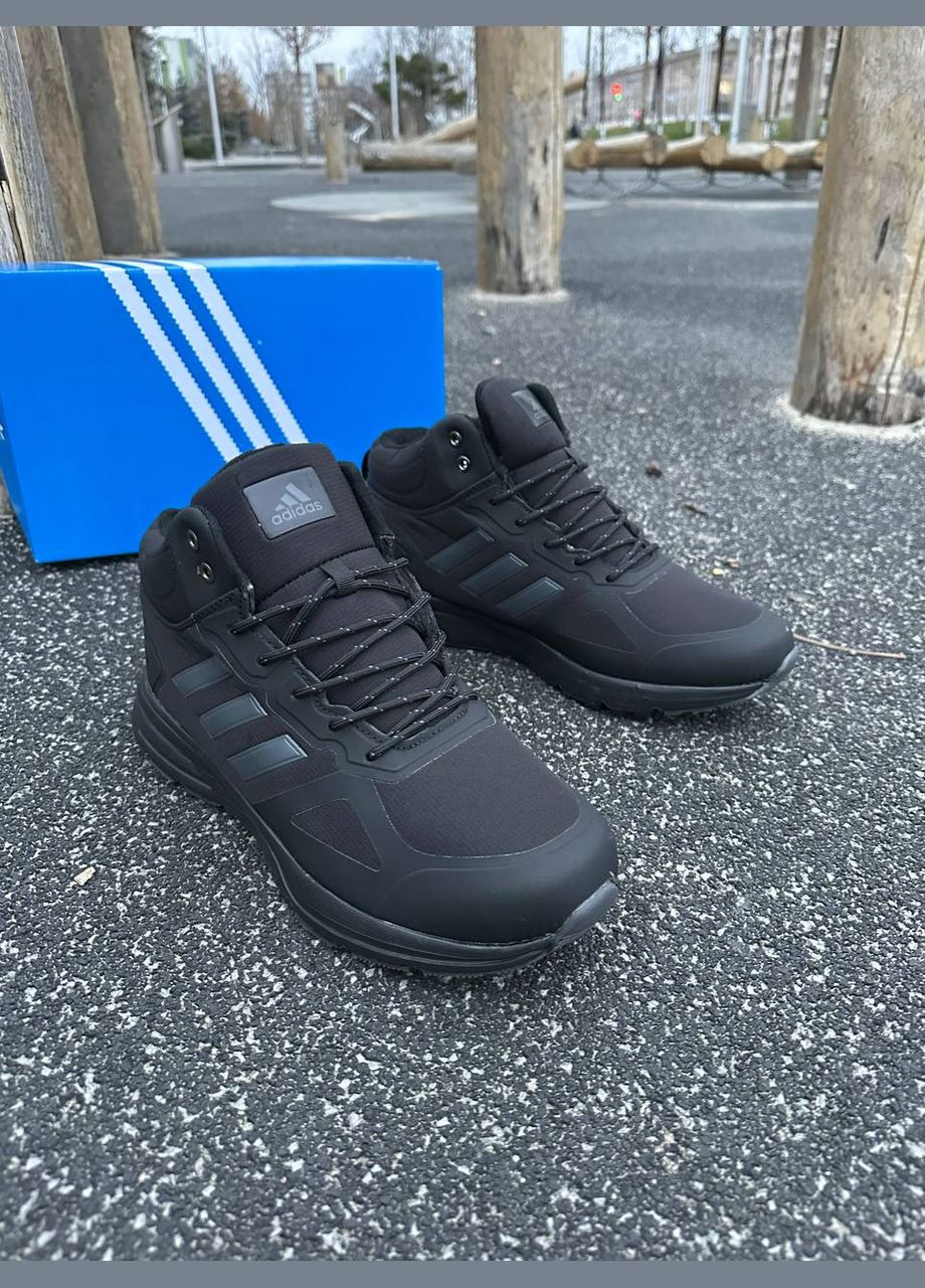 Черные зимние термо кроссовки No Brand