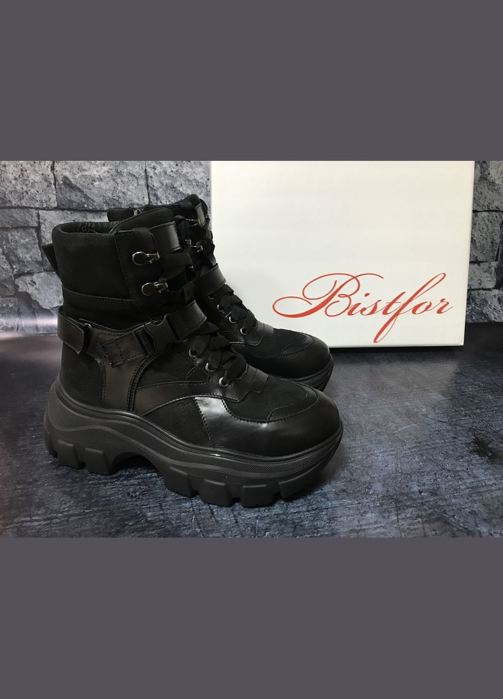Зимние женские ботинки на платформе, Bistfor
