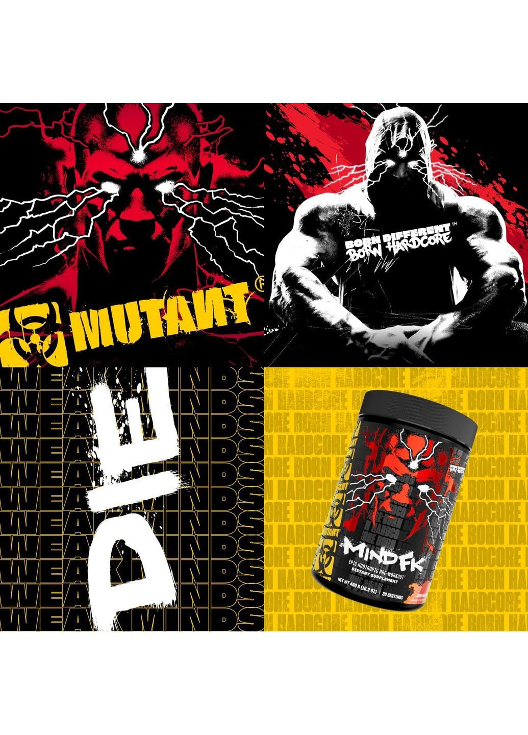 Передтренувальний комплекс Mind FK 460 г, Sour Peach MUTANT (370799204)