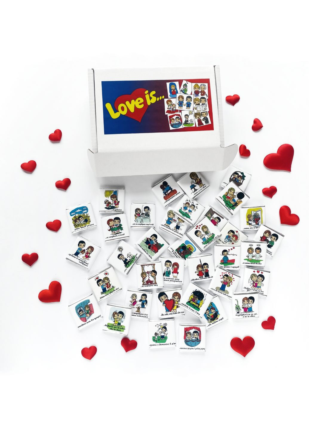 Шоколадний подарунок для коханої людини "Love is..." No Brand (313110893)