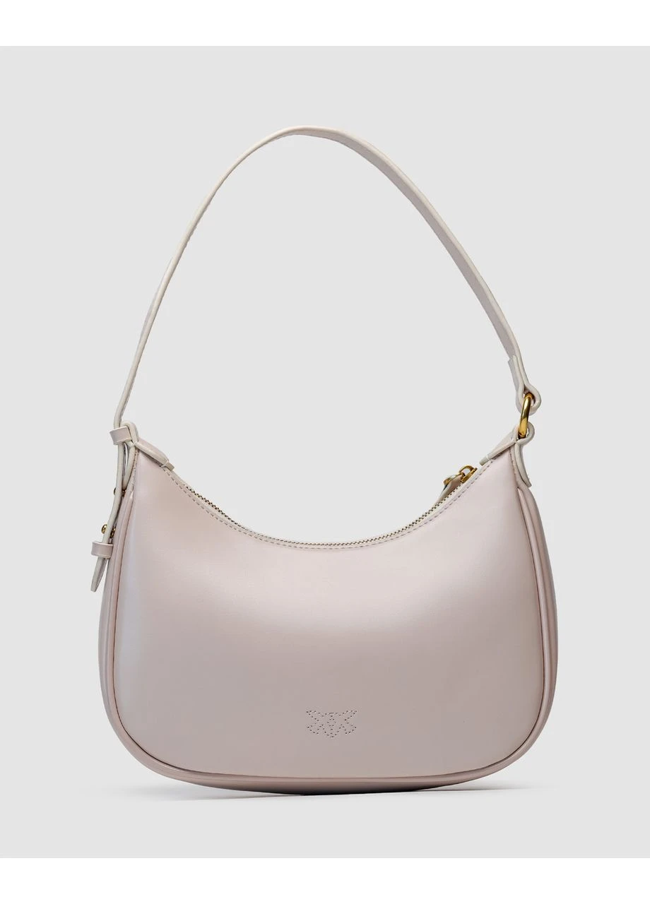 Сумка жіноча Half Moon Bag Simply Cream With Leather Buckle No Brand (402817135)