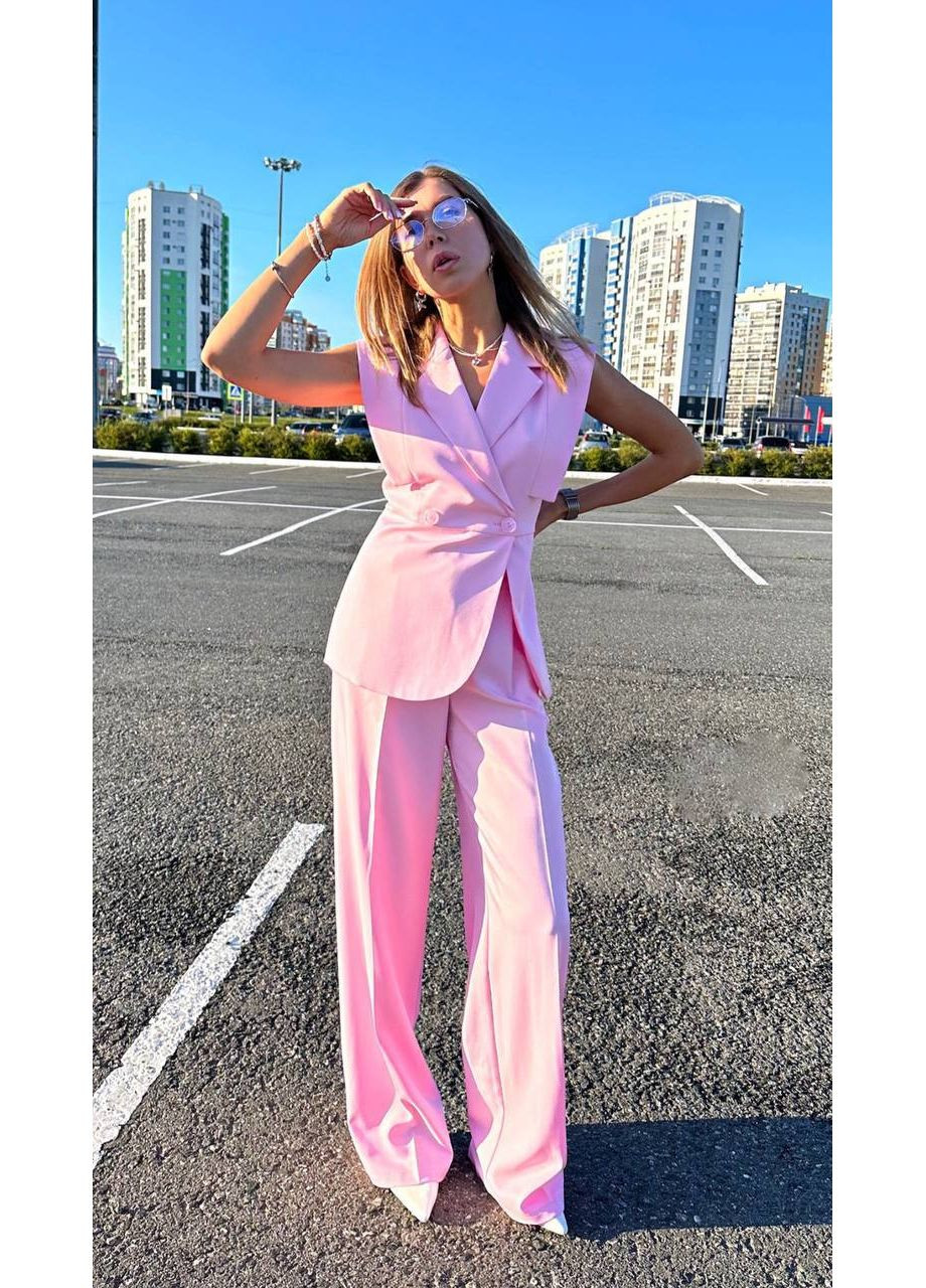 Жіночий костюм брюки та жилет No Brand (353393778)