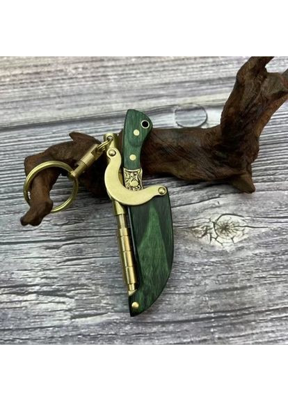 Подарочный карманный нож-брелок с фиксатором из нержавеющей стали No Brand (332812317)