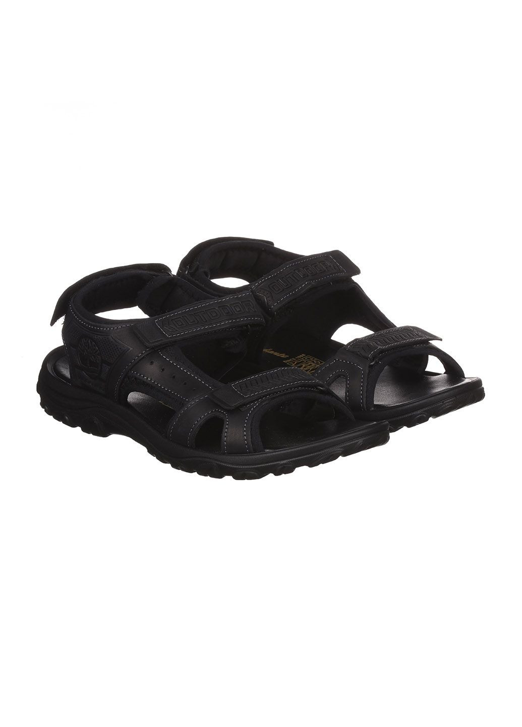 Повседневные мужские сандали из кожи 10а1 Andante на липучке