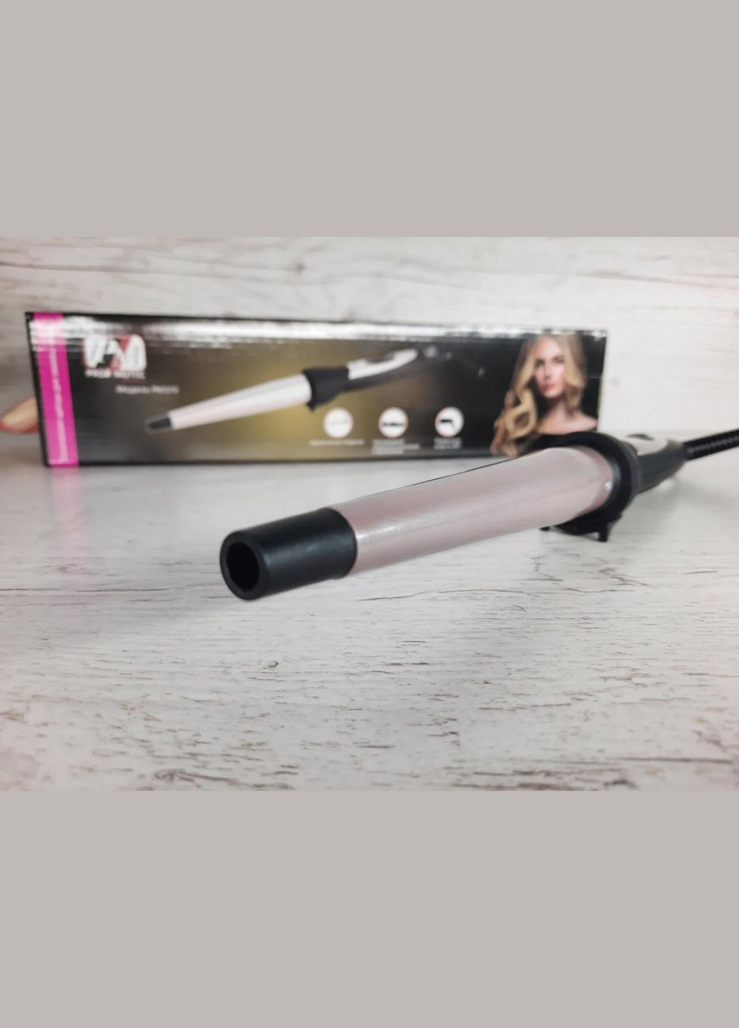 Професійна конусна плойка щипці для завивання волосся з керамічним покриттям PM 1210 Pro Promotec (306716526)