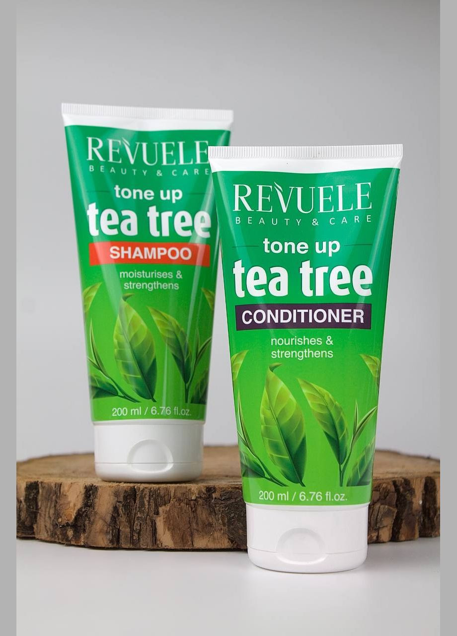 Шампунь TEA TREE тонізуючий з екстрактом чайного дерева 200 мл REVUELE Шампунь (318679113)