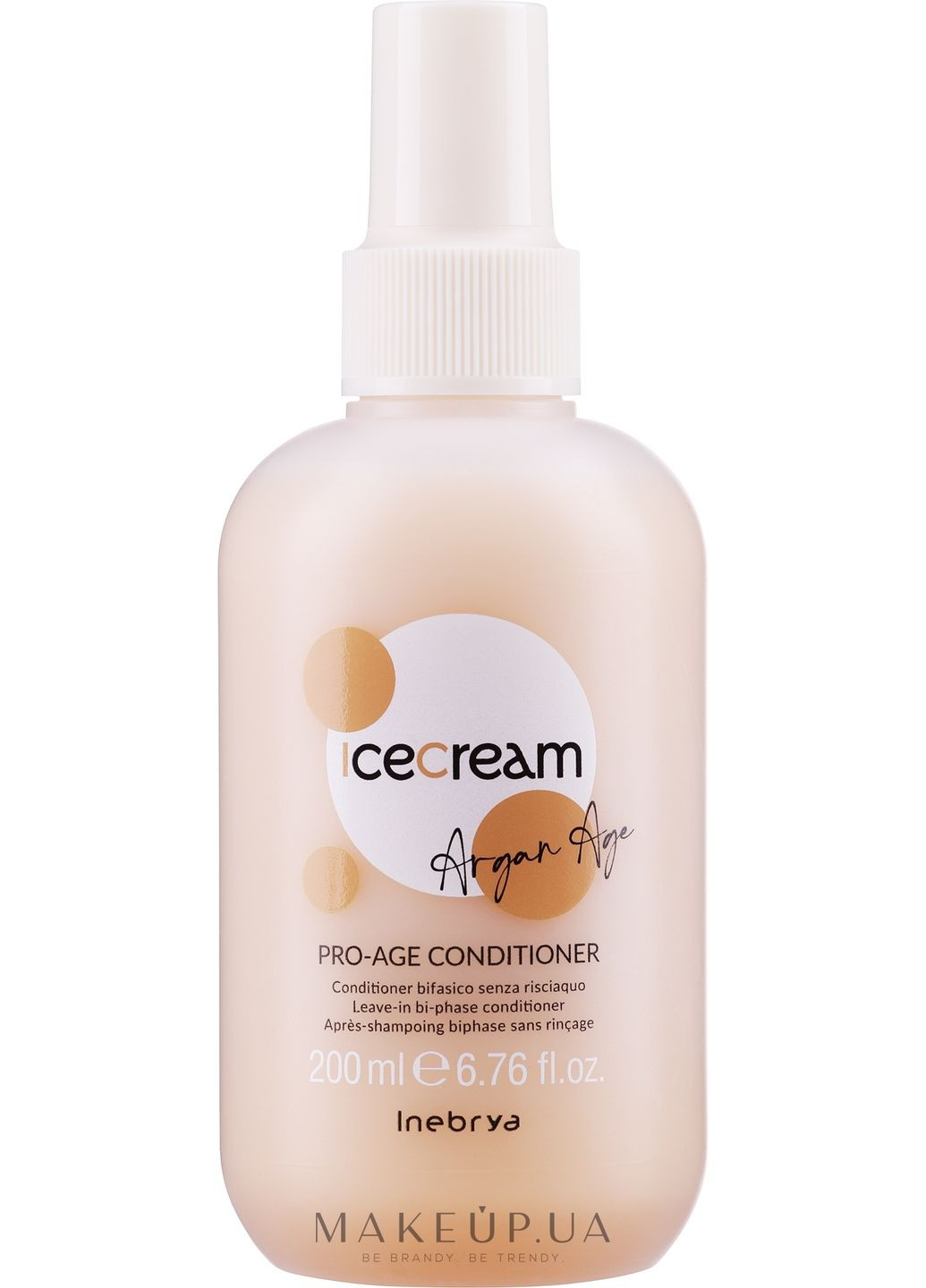 Спрей-кондиціонер з аргановою олією Ice Cream Pro Age 2-Phase Conditioner Argan Oil 200ml (185403-33218021) Inebrya (368620162)