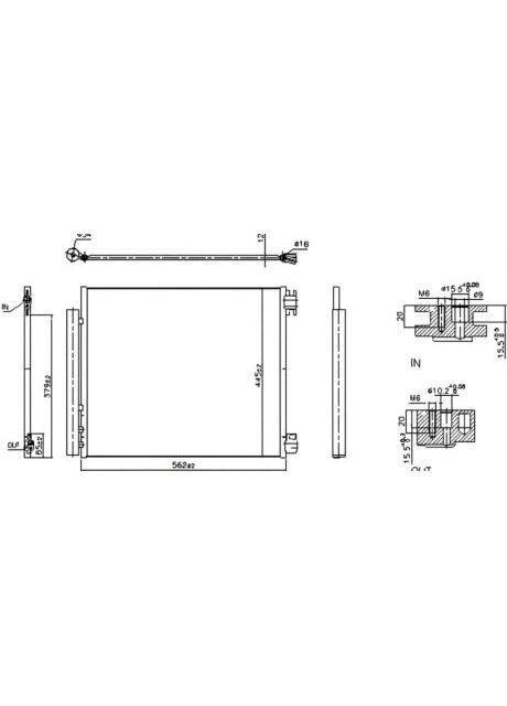 Конденсер кондиционера Nissens (366736374)