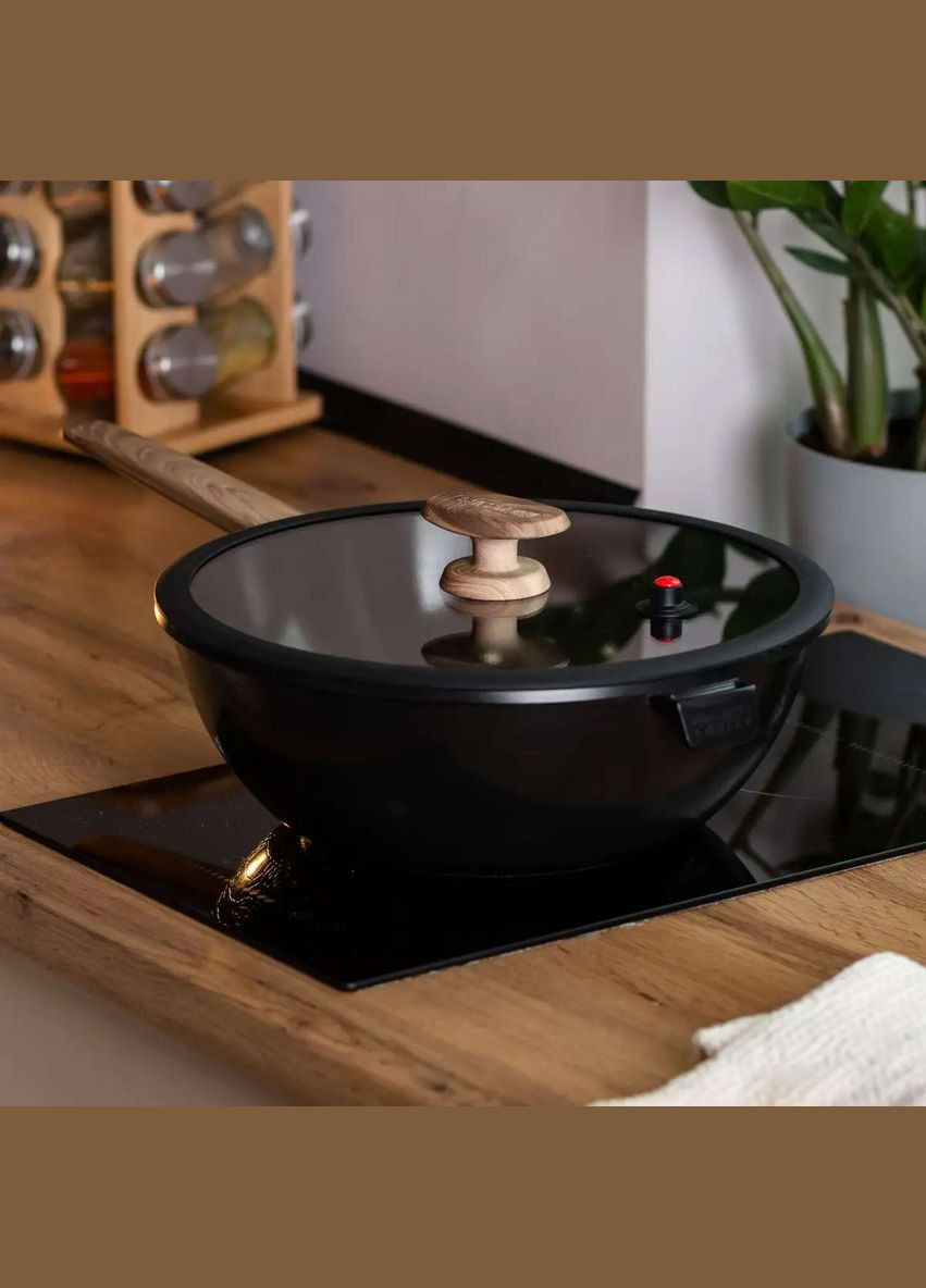 Сковорода ВОК алюмінієва 30 см з антипригарним покриттям, MGC (328441814)