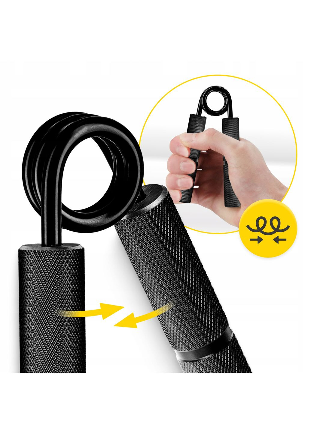 Эспандер кистевой 113 кг металлический Black () 4FIZJO P-5907739313393 (324264653)