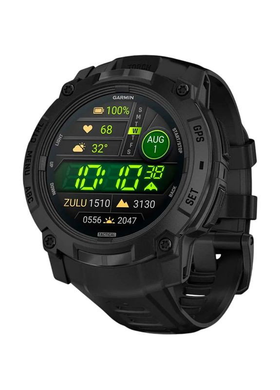 Смарт-часы Instinct 3 50 mm AMOLED Tactical Edition Black with Black Band (010-03020-50) Garmin (338188563)
