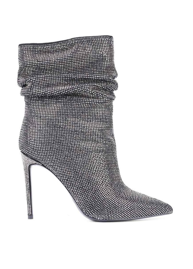 Осенние женские ботинки hs6188k-62-2 черный велюр MIRATON тканевые