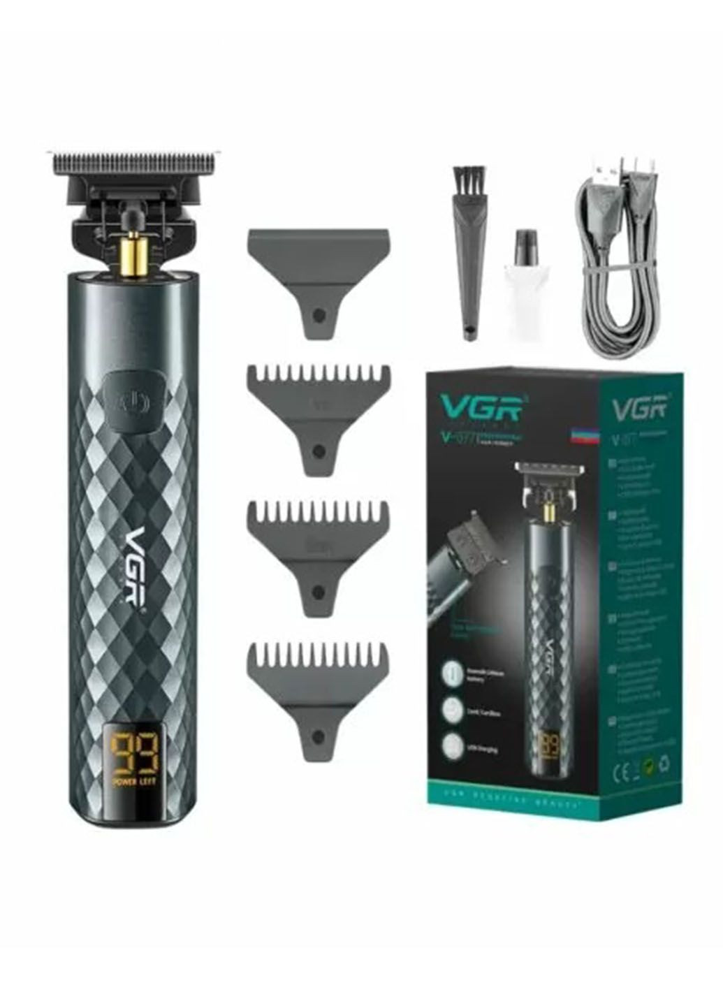 Професійний тример для стрижки волосся акумуляторний з насадками VGR v-077 (278258984)