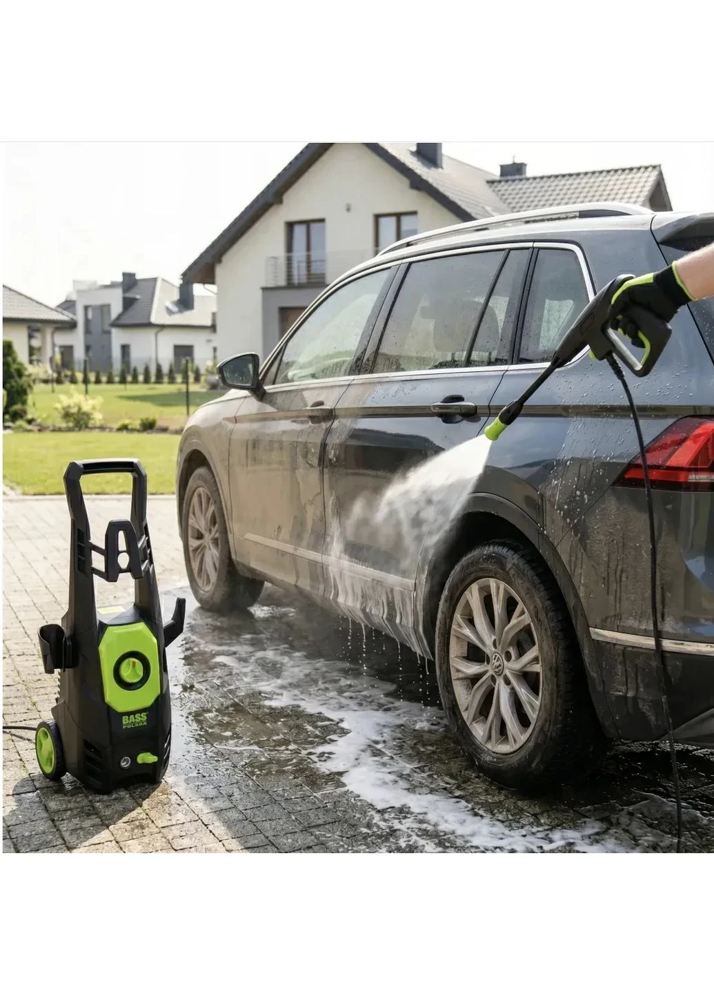 Мойка высокого давления 230 бар 2200Вт 7882 минимойка для авто и дома Bass Polska (401225864)
