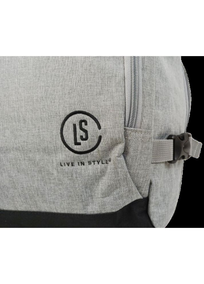 Великий дорожній рюкзак - сумка для подорожей 40L Live in style світло-сірий LS (372456331)